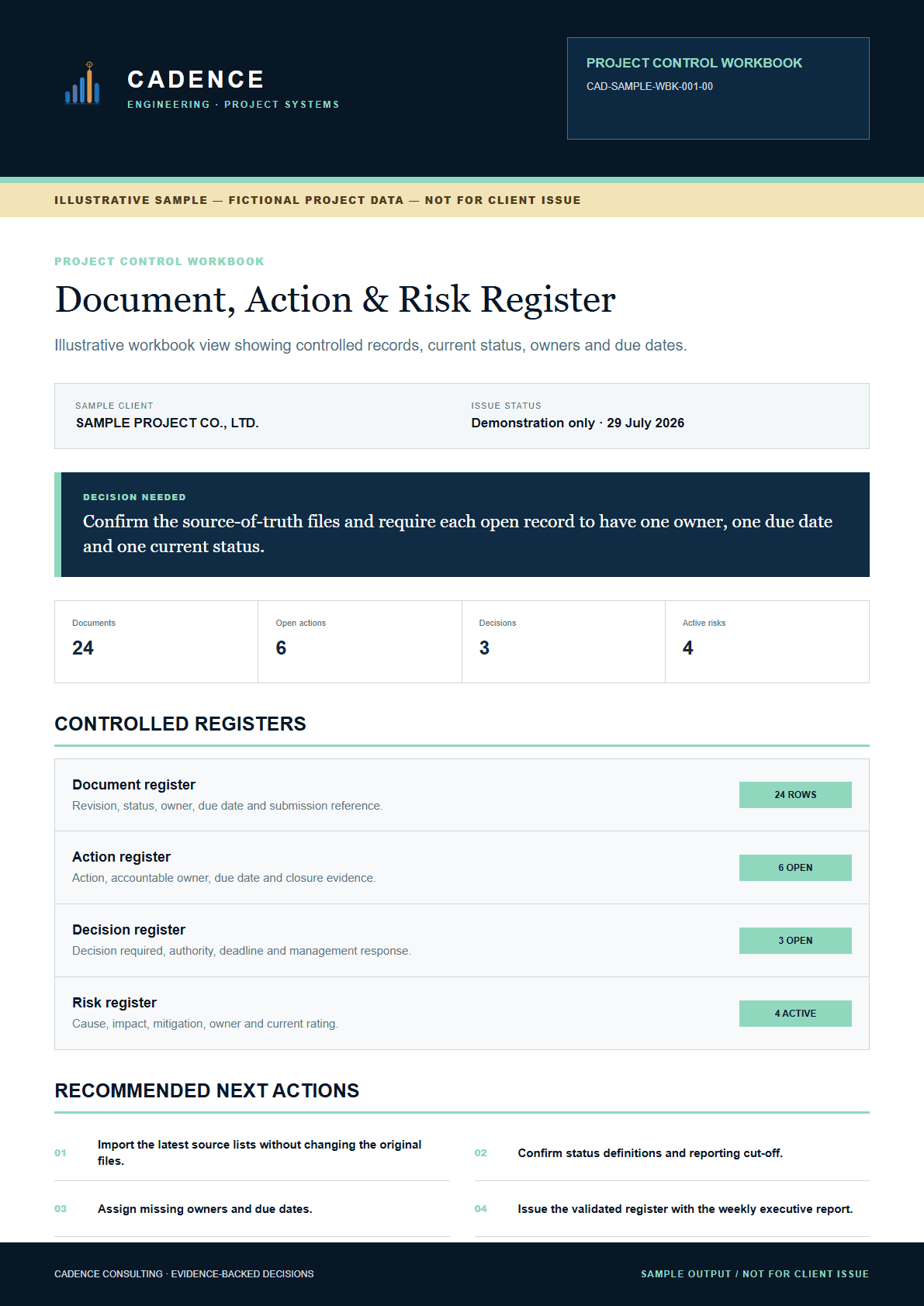 Control workbook preview